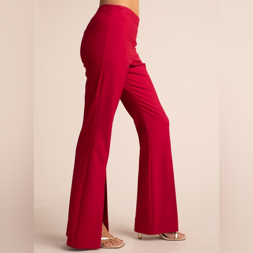 Trina Turk Vibrant Red Dynamic Flare Pants